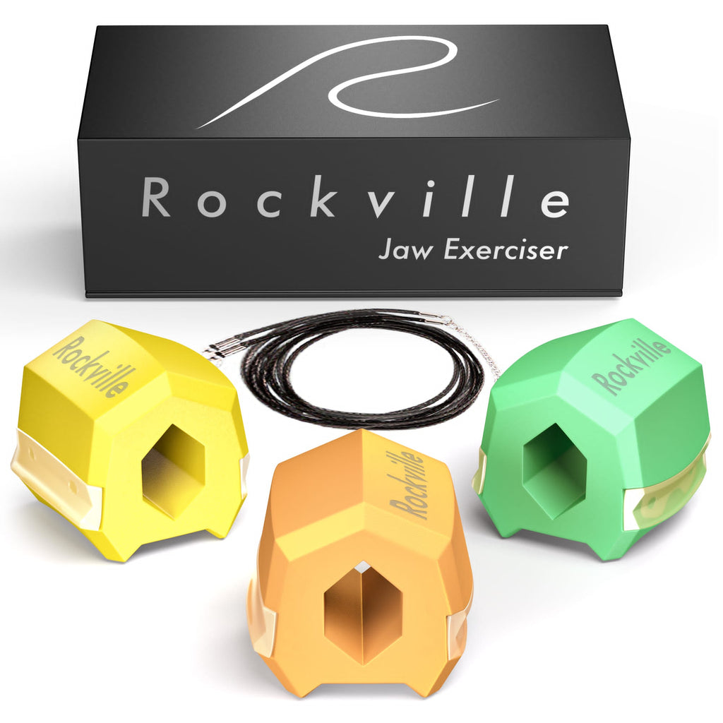 Rockville Flavored Jawline Exerciser - Lemon Mint and Honeydew. Pack of 3